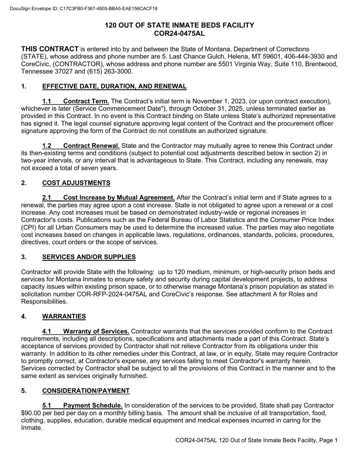 DOC: 30 inmates already transferred to Arizona prison