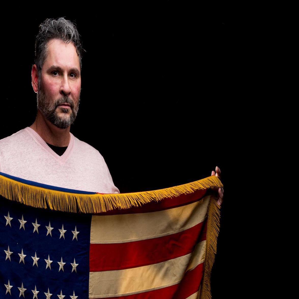 American Flag That Flew On Omaha Beach On D Day On Display