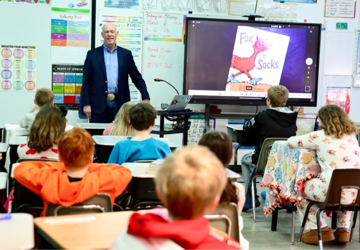 Gianforte celebrates Read Across America Week with students
