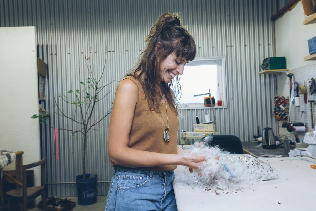 MSU student Alayna Rasile from Helena spins beauty from fibers ...
