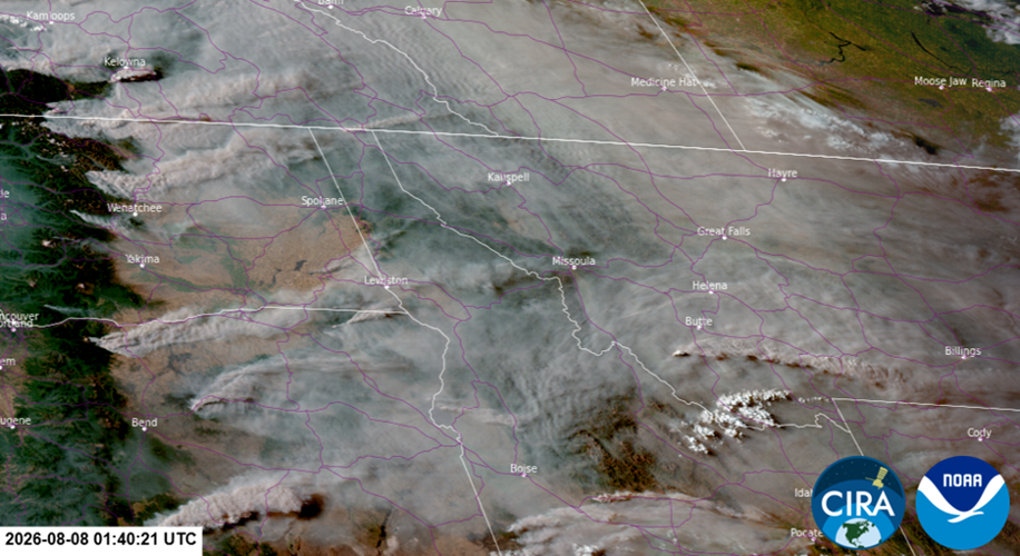 Wildfire Smoke Air Quality Update: August 8, 2026 at 9:15 a.m.