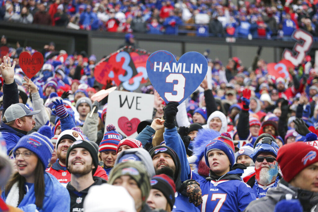 Buffalo Bills player Damar Hamlin hits Capitol Hill to tout CPR, AEDs