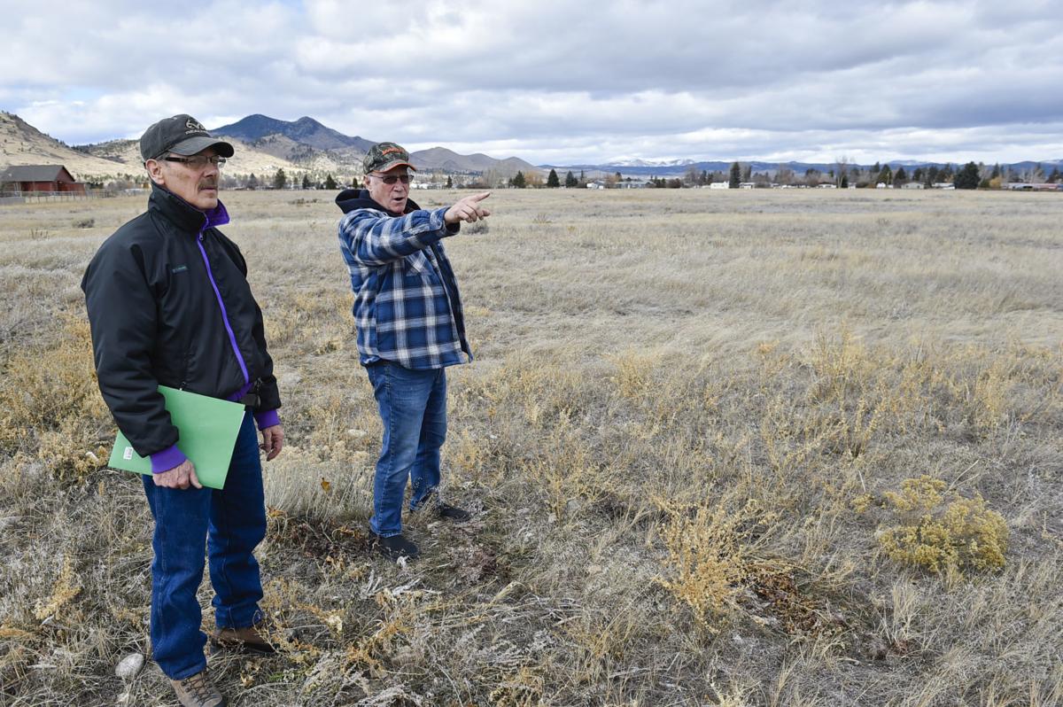 Archie Harper, left, and Ed Sherman, who live near a proposed gravel pit