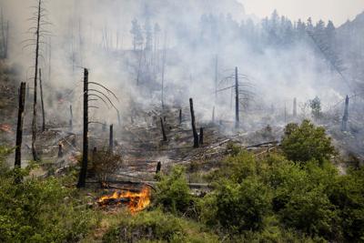Spotting from the Horse Gulch fire