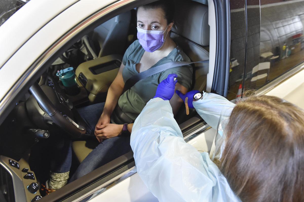 Drive-thru Covid-19 vaccine clinic