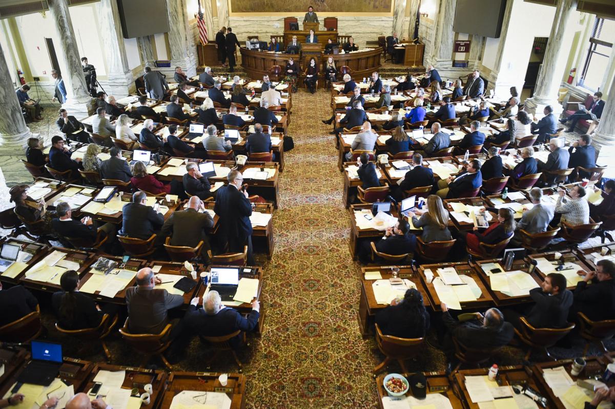 The full assembly of the state House of Representatives during the special legislative session.