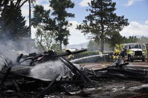 'It sounded like an explosion': Fire engulfs garage near Helena