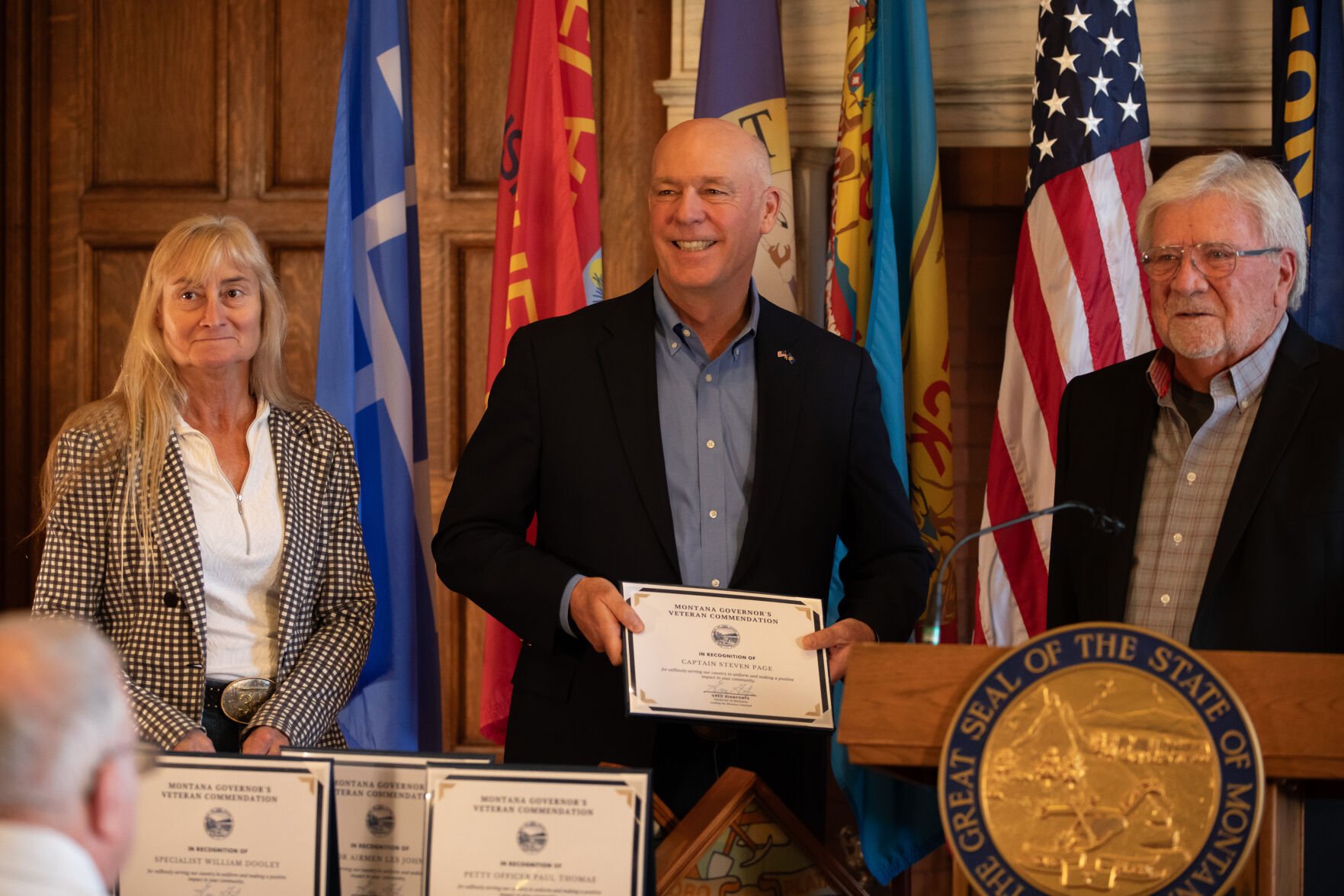 Gov. Gianforte Awards Veterans For Service