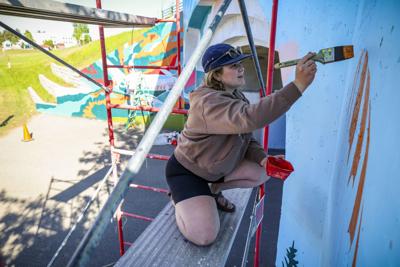 Lyndale Avenue tunnel mural painting