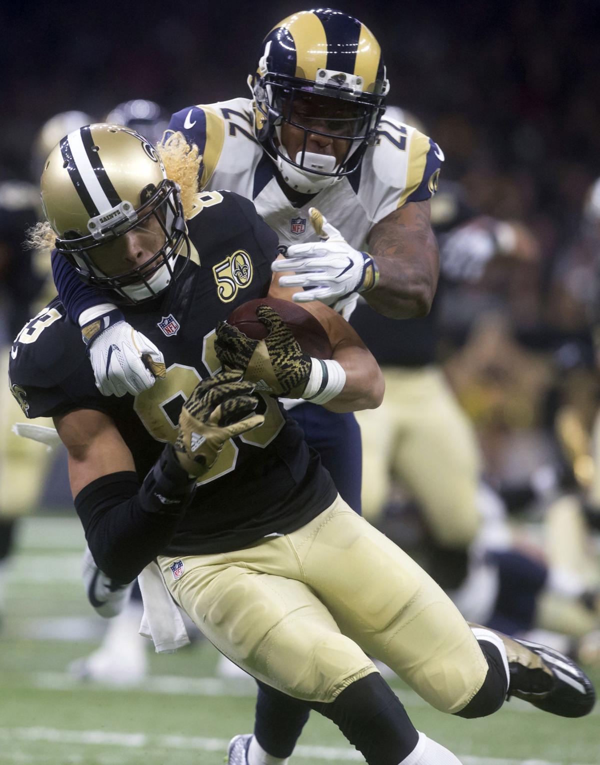 APTOPIX Rams Saints Football