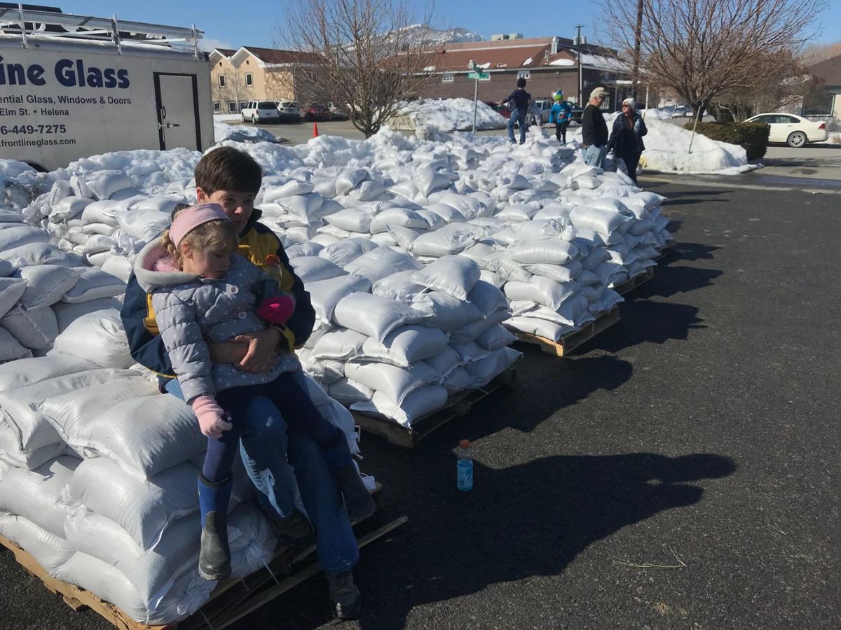 Sandbags at church