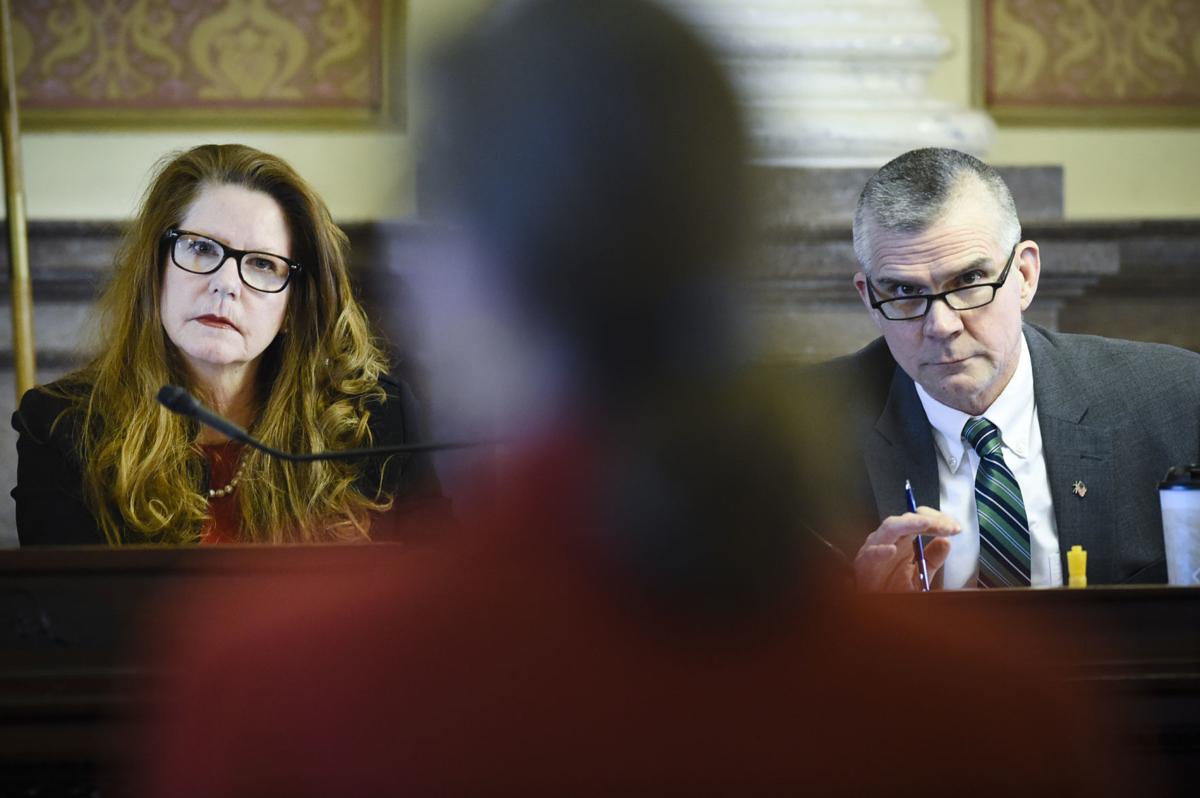 Superintendent Of Public Instruction Elsie Arntzen Left And State Auditor Matt Rosendale Right Superintendent Of Public Instruction Elsie Arntzen Left And State Auditor Matt Rosendale Right