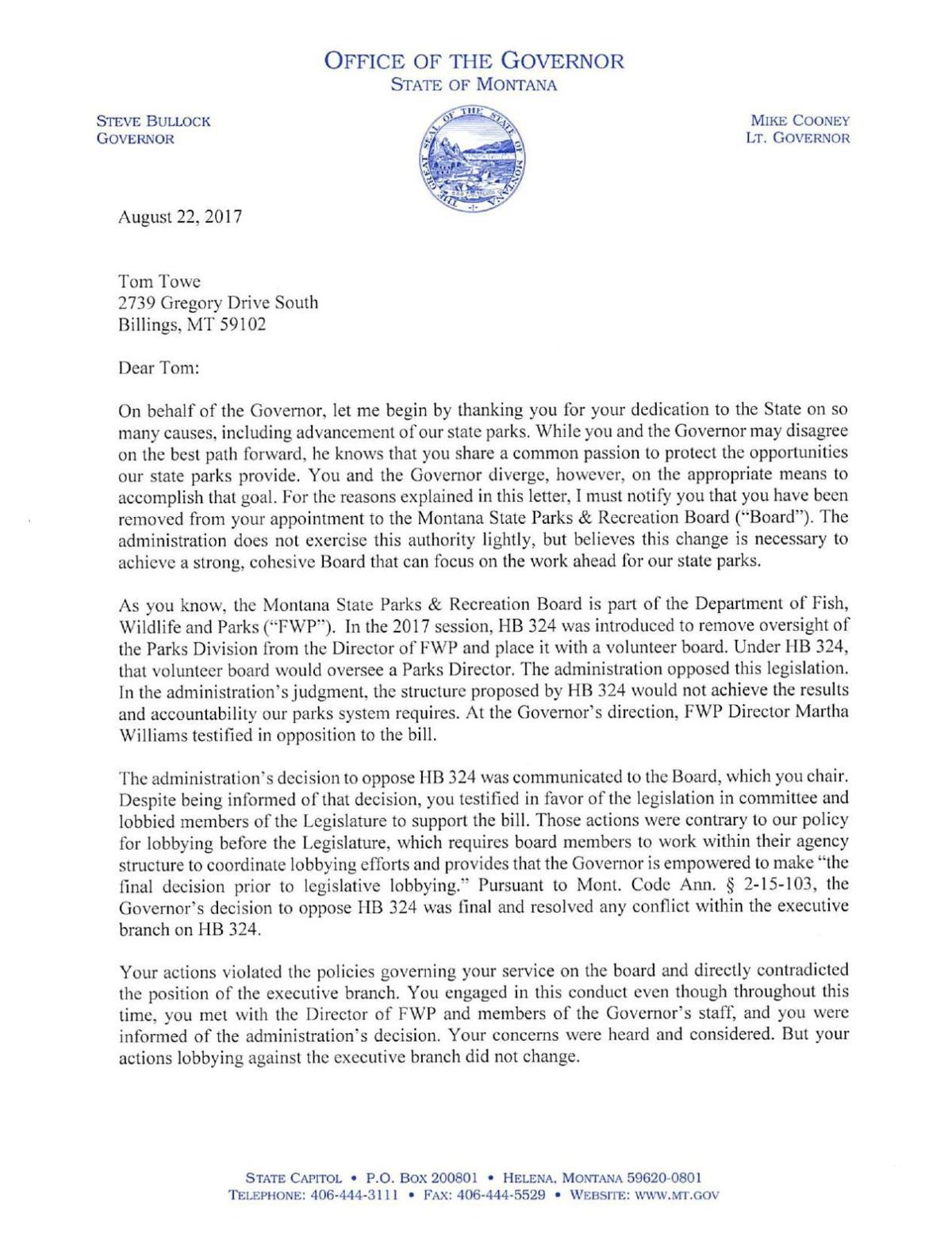 Towe Termination Letter Helenair Com