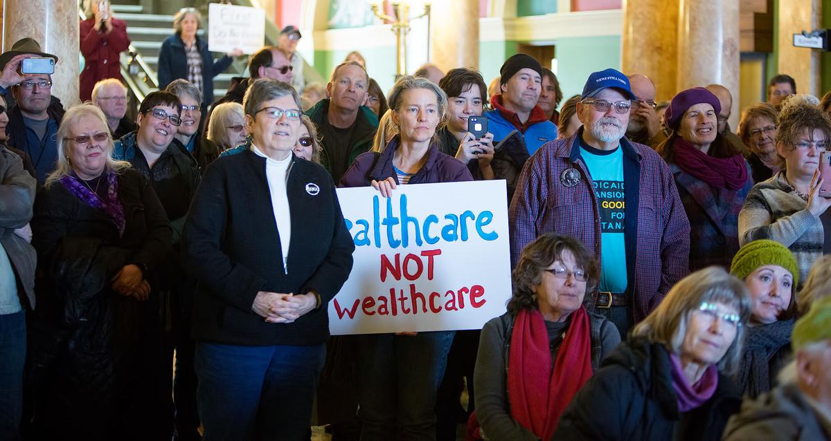 Image result for photos of rallies for healthcare