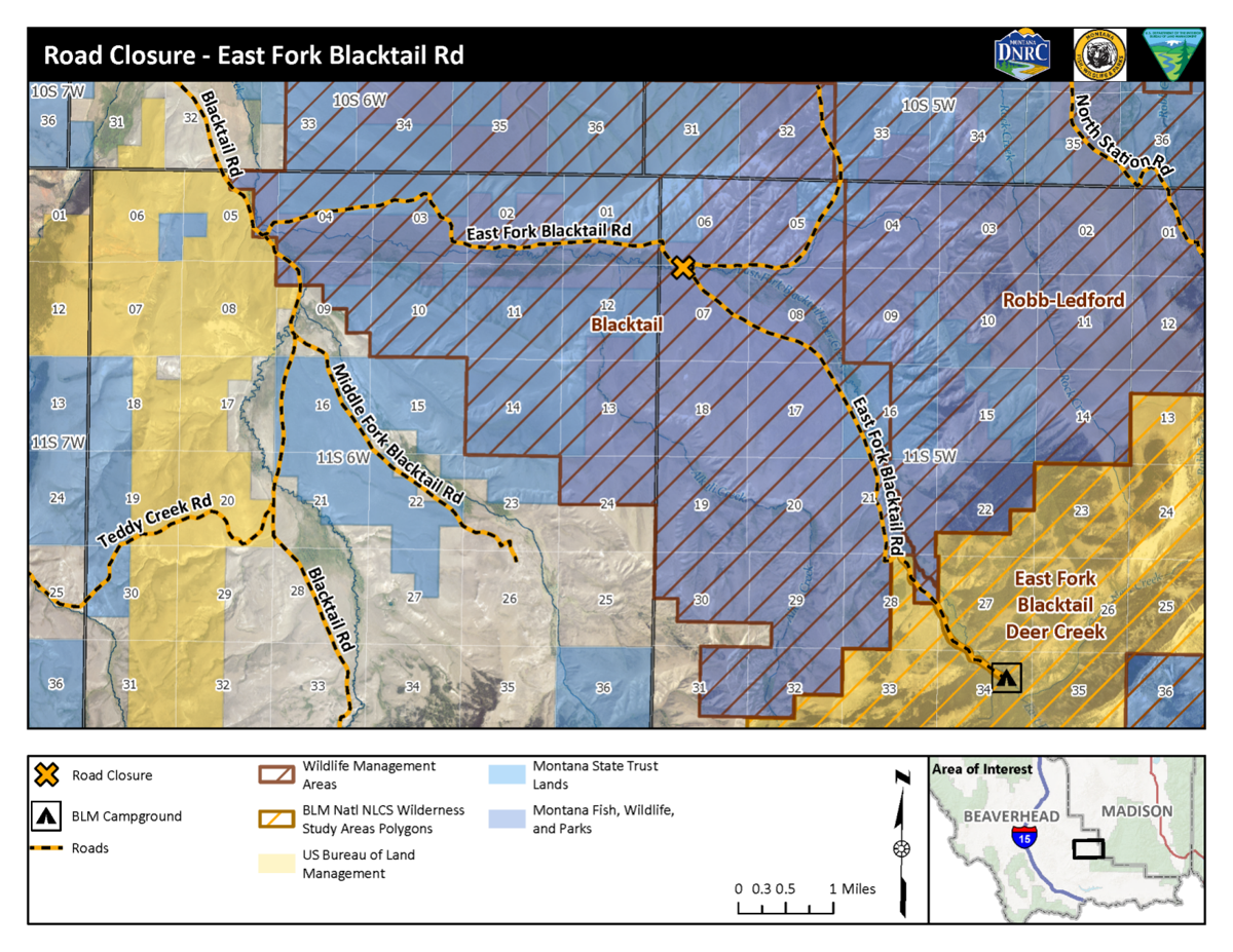 DNRC Announces Temporary Access Restrictions in Blacktail WMA