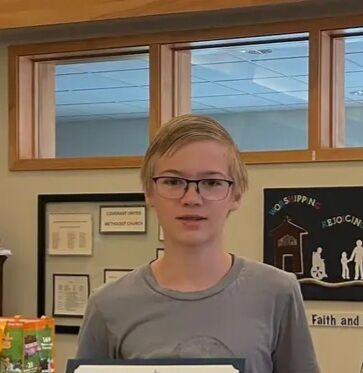 American History Essay contest winner Jude Timmerman