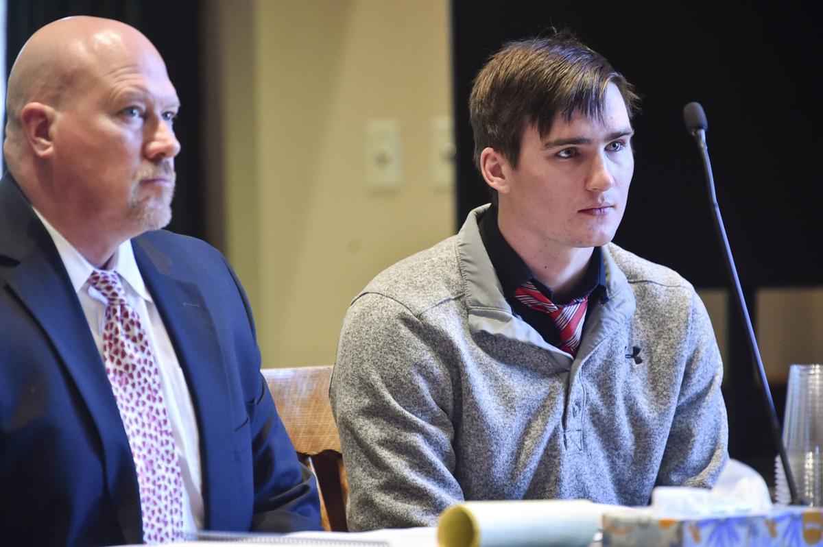 Zachary Shanholtzer, right,