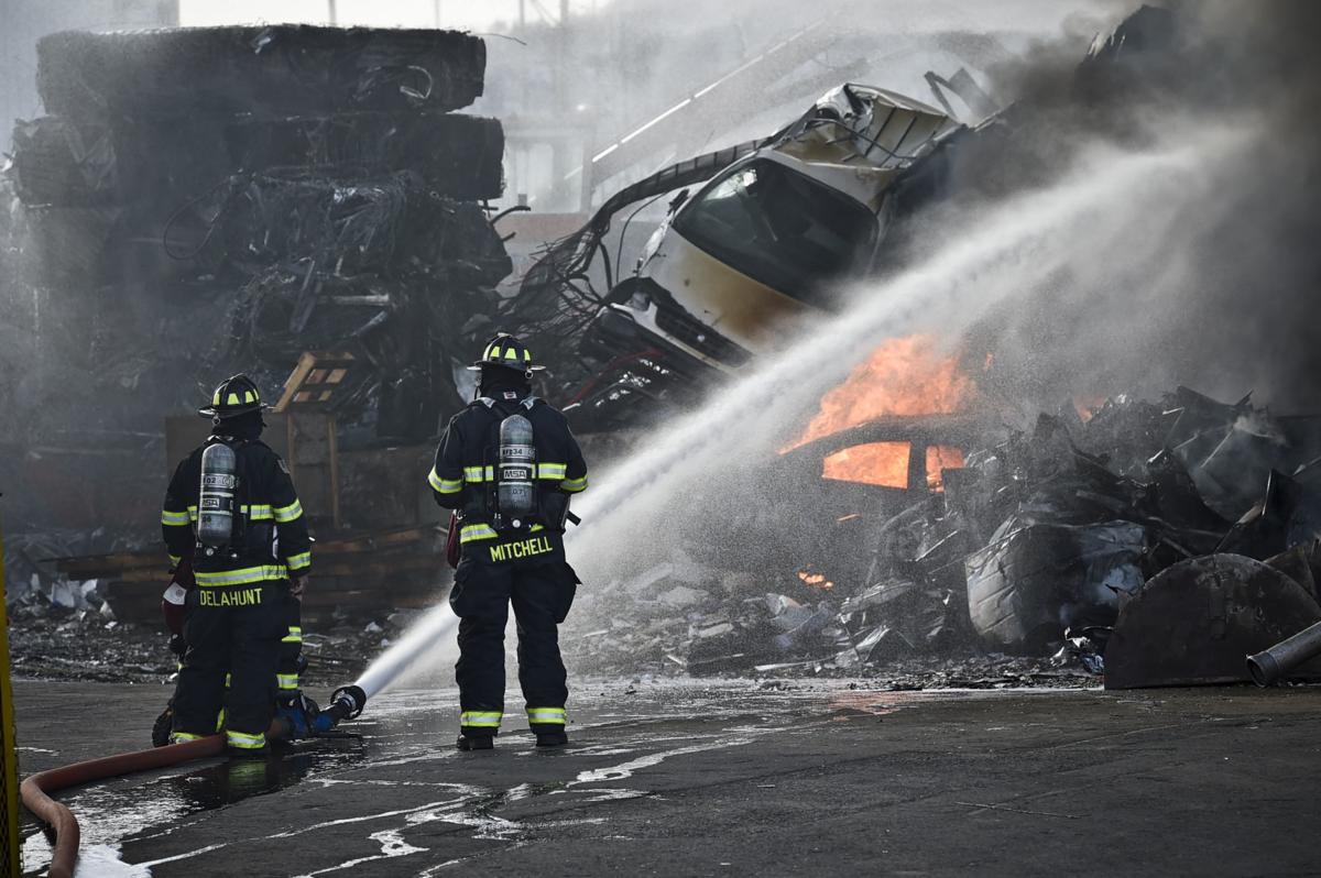 Helena Firefighters Knock Down A Fire At Pacific Steel Helena Firefighters Knock Down A Fire At Pacific Steel