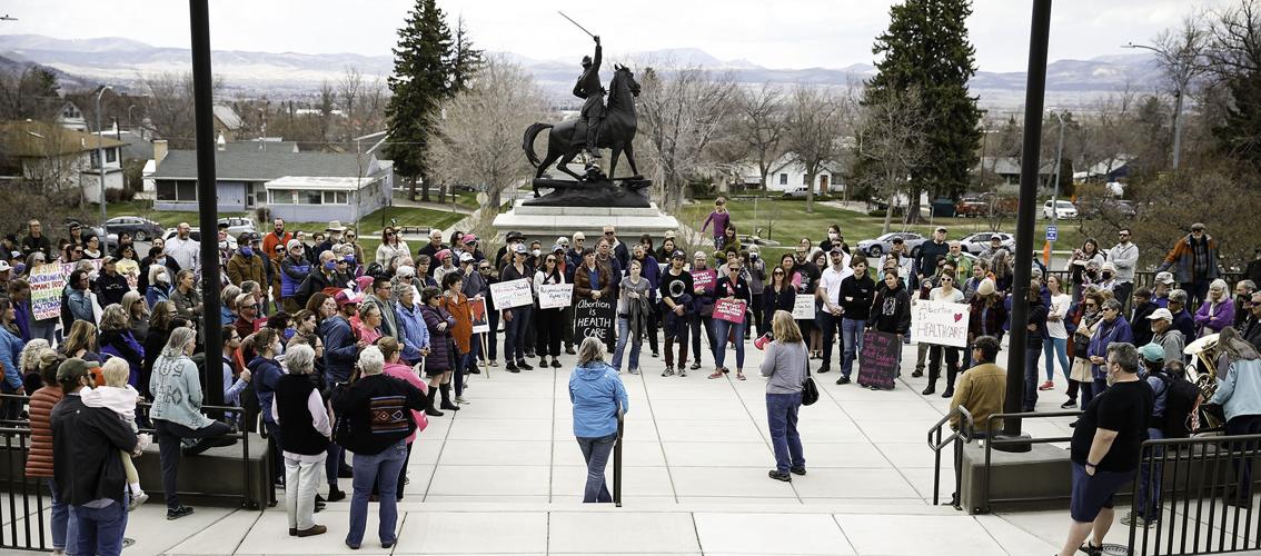Abortion access rally in Helena