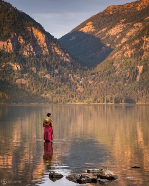 “Quiet Contemplation at Holland Lake.”