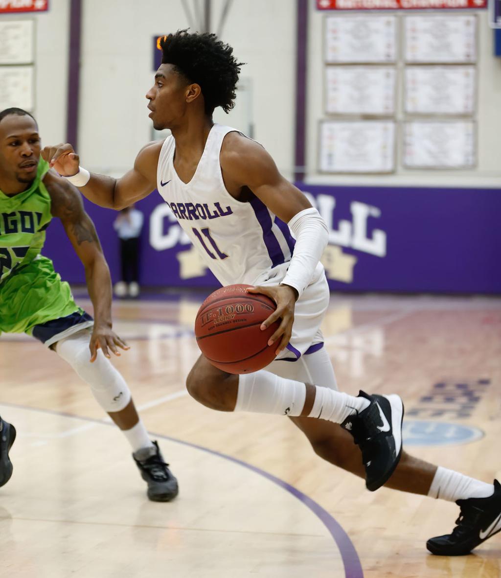 Carroll Men S Basketball Awarded Freshman Of The Year Three All