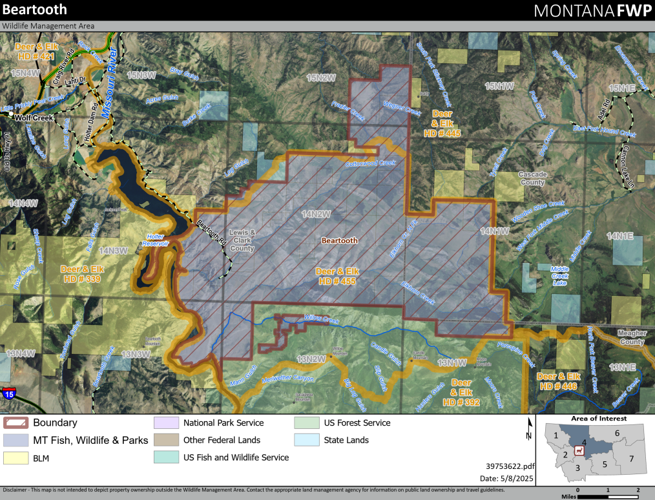 Beartooth Game Range Map Man charged with poaching trophy mule deer buck in Montana