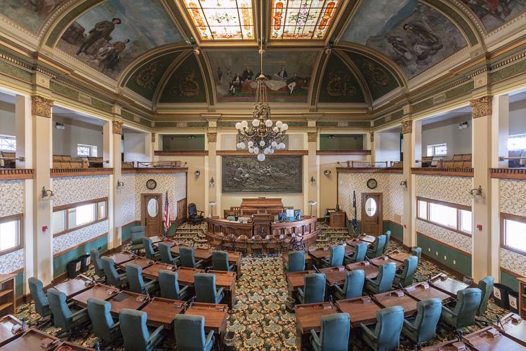 Montana House of Representatives chamber Legislature icon law legislation bill government