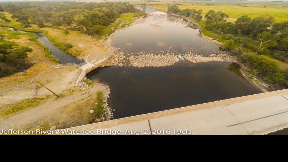 Jefferson River water flows trending upward