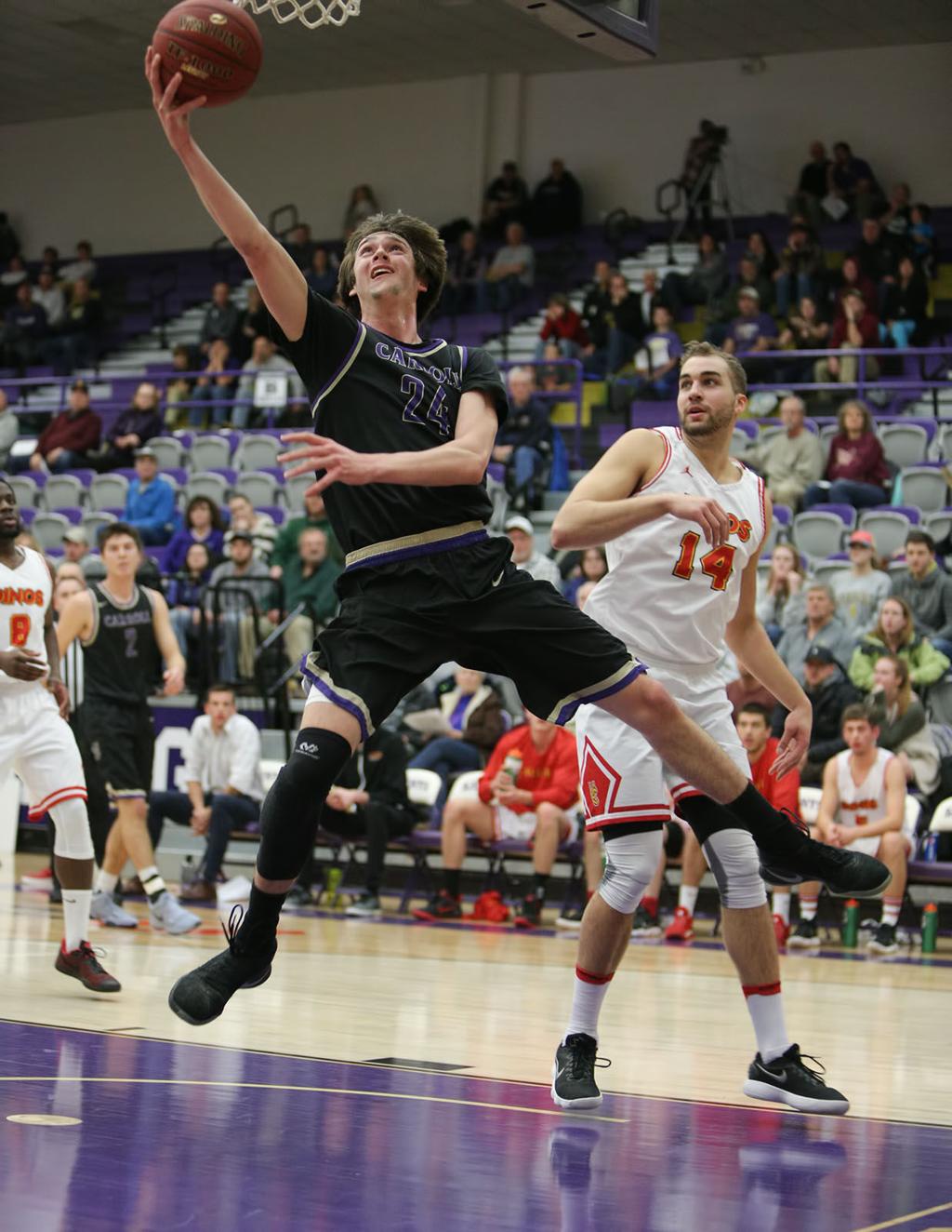 No 2 Carroll College Saint S Men S Basketball Vs No 10 Lewis