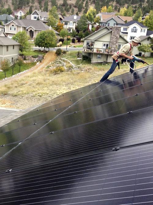 Solar Montana unit installation