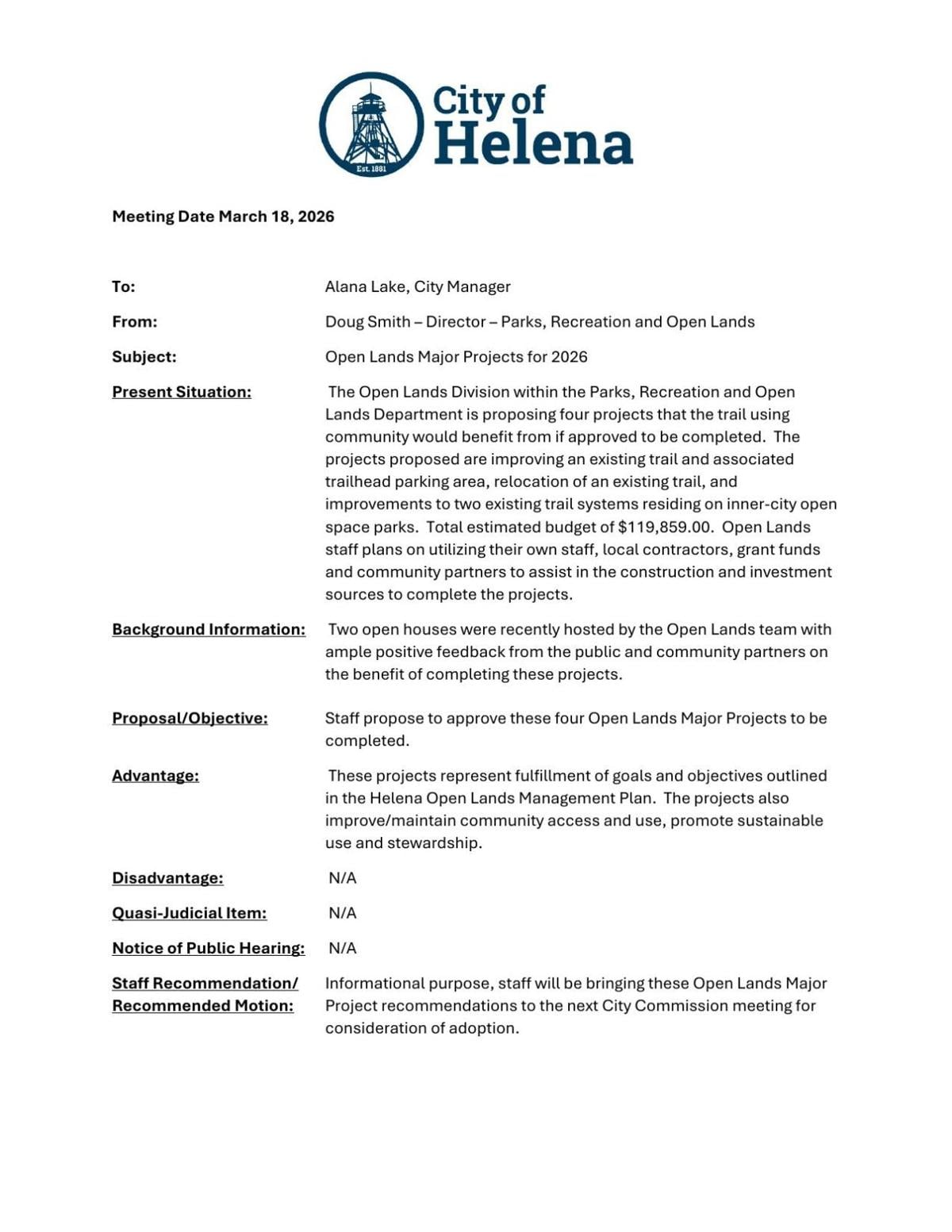 Helena Ec Project Look at Helena trail projects proposed for 2026