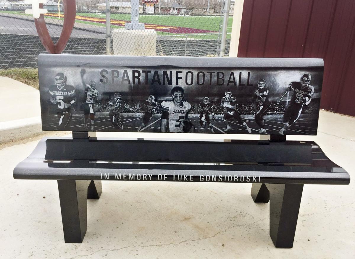 A bench in memory of Luke Gonsioroski