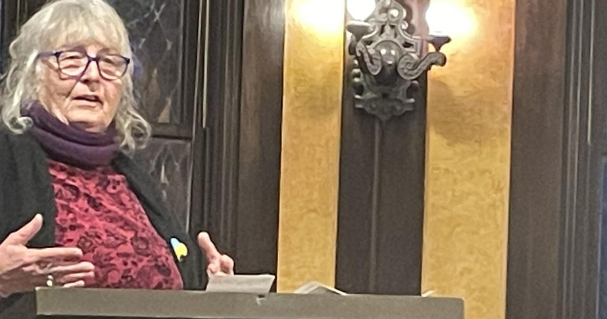 Helena Rydland Nonprofit director updates Helena audience on her work in Ukraine