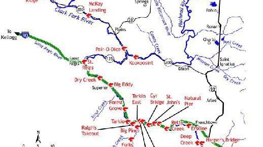 Lower Clark Fork Fas Helenair Com Clark Fork River Map
