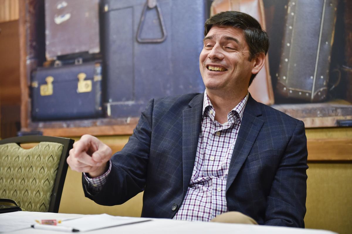 William Graham talks with a reporter Thursday