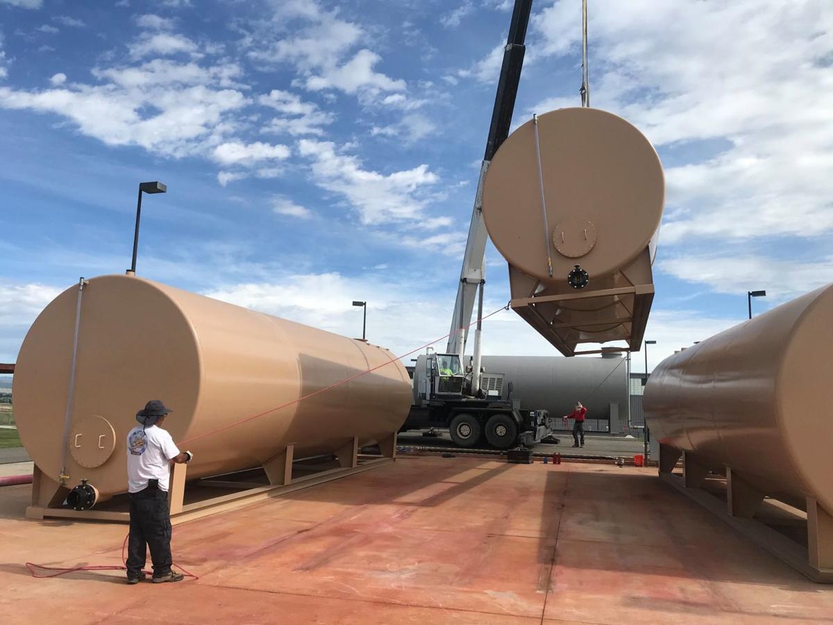 New tanks at airport