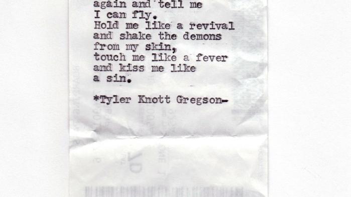 Tyler Knott Gregson poems | | helenair.com