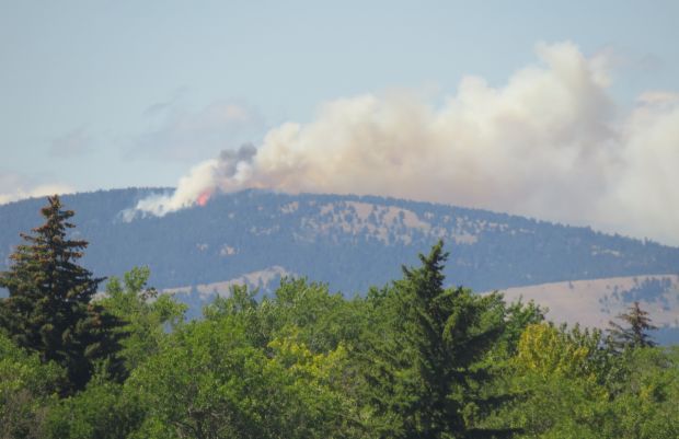 UPDATED: Lightning sparks blaze northwest of Helena