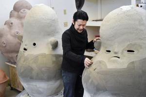 Uncanny spaces: Archie Bray artist En Iwamura changes the world one big head at a time