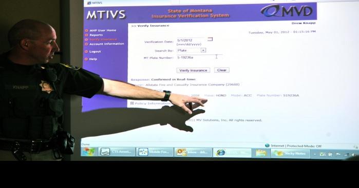 With new system Montana Highway Patrol can check for liability