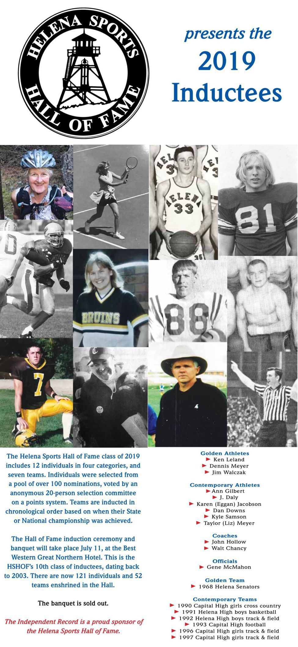 Helena Sports Hall Of Fame Presents 2019 Inductees Local Sports Helenair Com