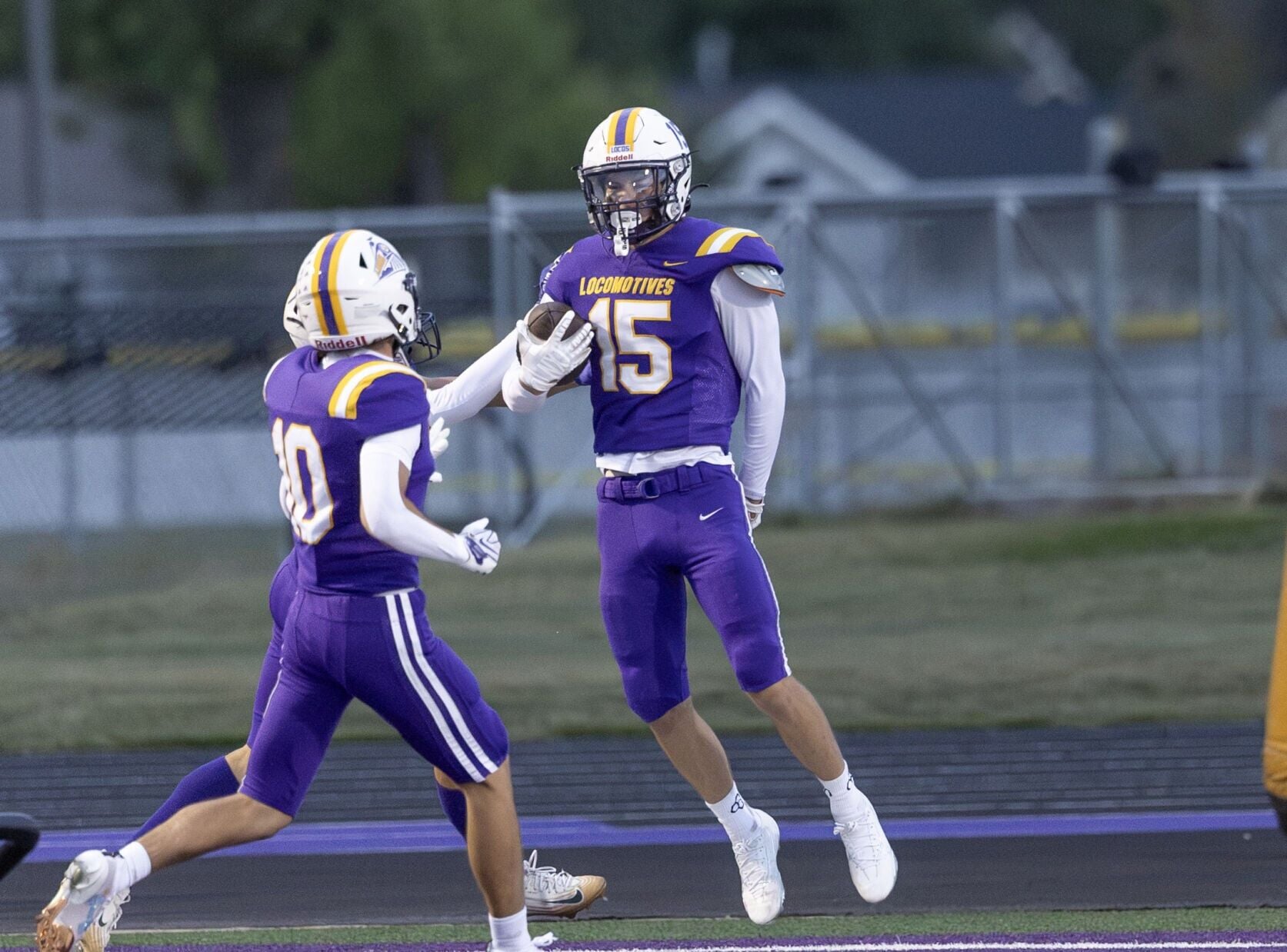 Defensive line during a tense Montana high school football game in 2026