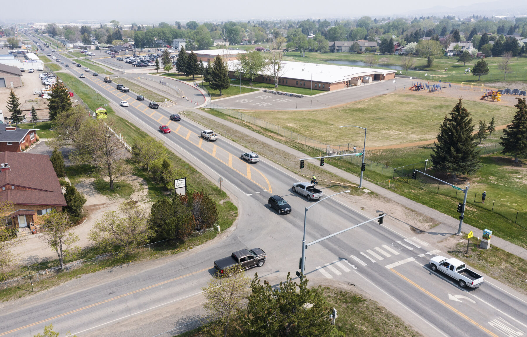 A cluster on Custer Helena anticipates advancement in roadway