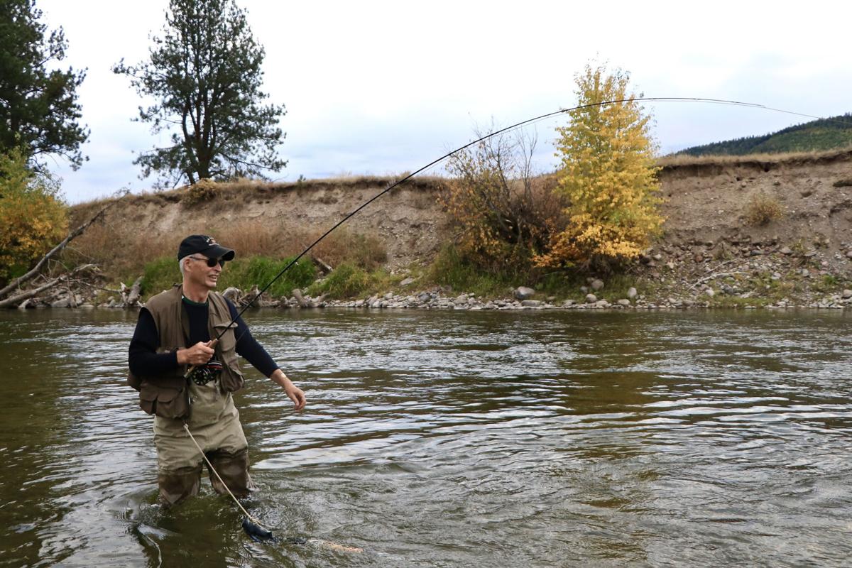 John N. Maclean fishes the Blackfoot River.