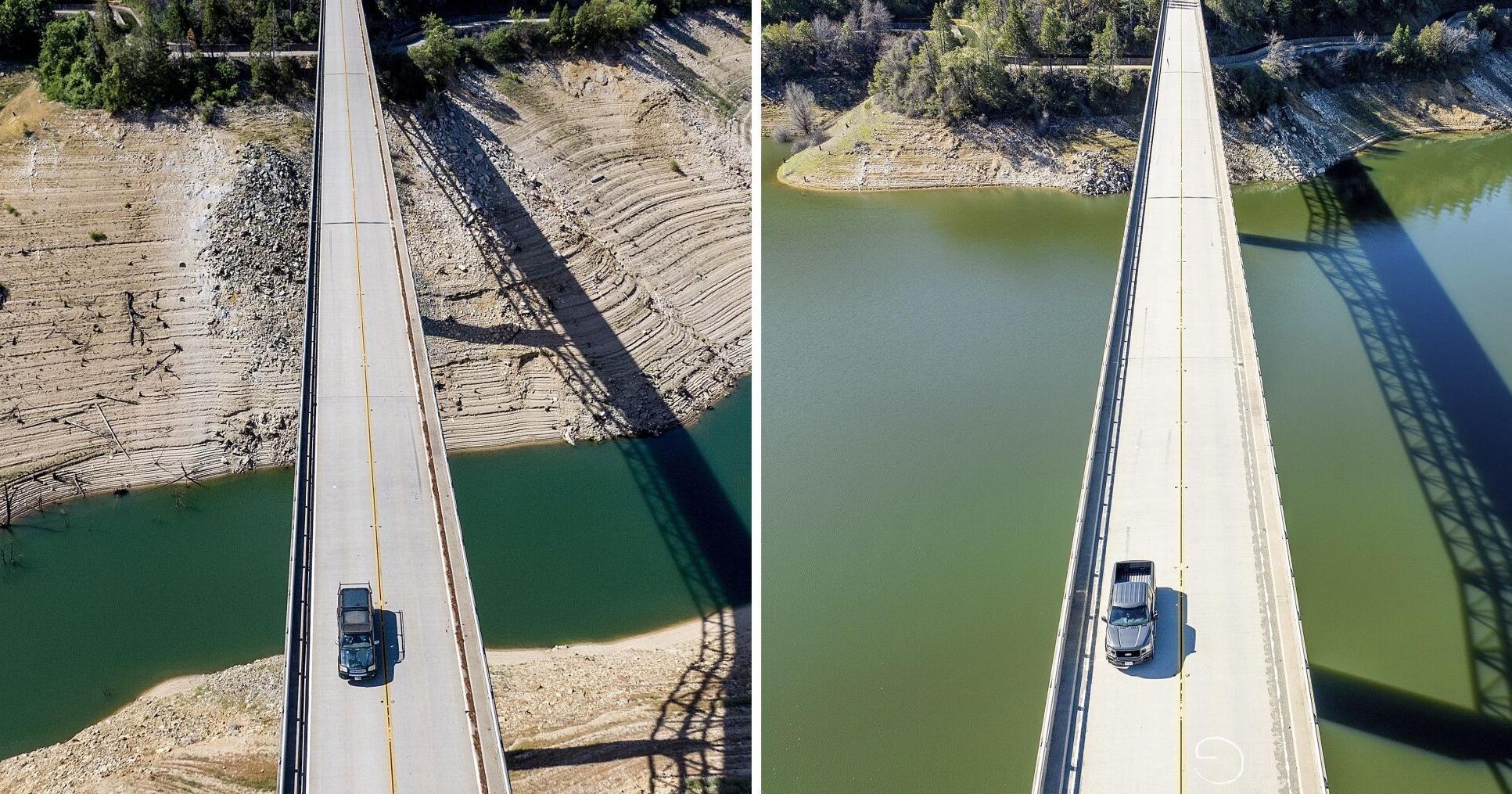 These dramatic before-and-after photos show how storms filled California's reservoirs - Vimarsana News