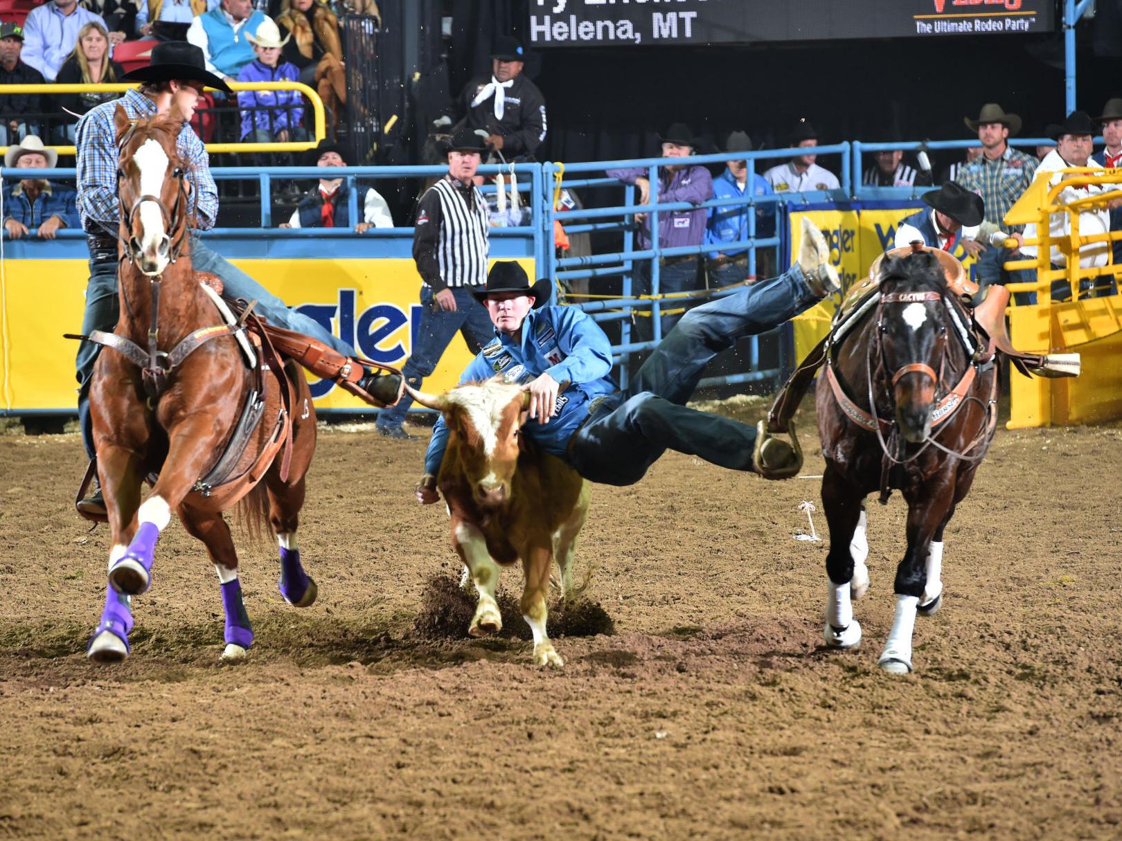 National Finals Rodeo Helena S Ty Erickson Continues To Lead The World Steer Wrestling Standings Rodeo Helenair Com National Finals Rodeo Helena S Ty Erickson Continues To Lead The World Steer Wrestling Standings Rodeo Helenair Com