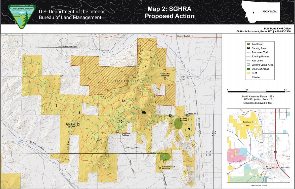 BLM proposing new trail system in Scratchgravel Hills near Helena