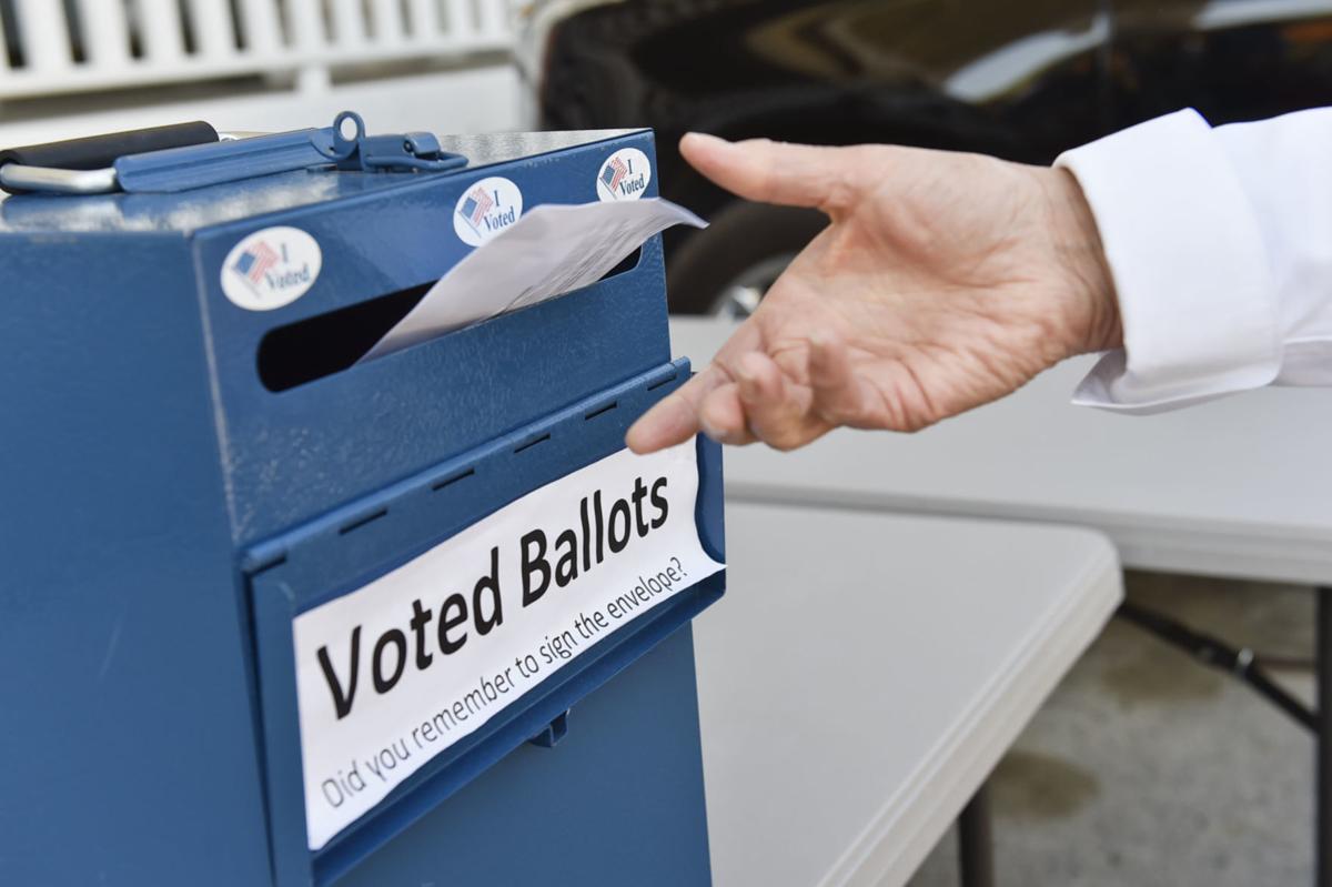 Voted Ballots stock image
