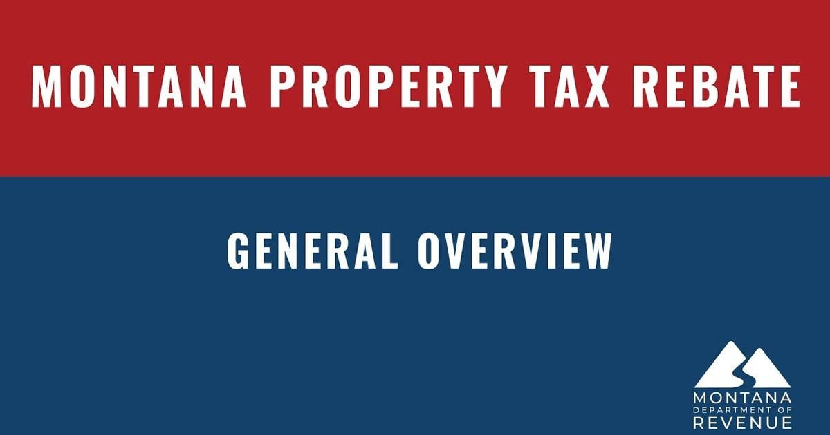 Montana Property Tax Rebate Overview