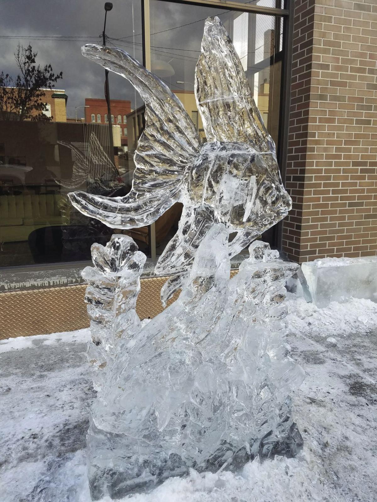 Icesculpture destruction leads to positive message